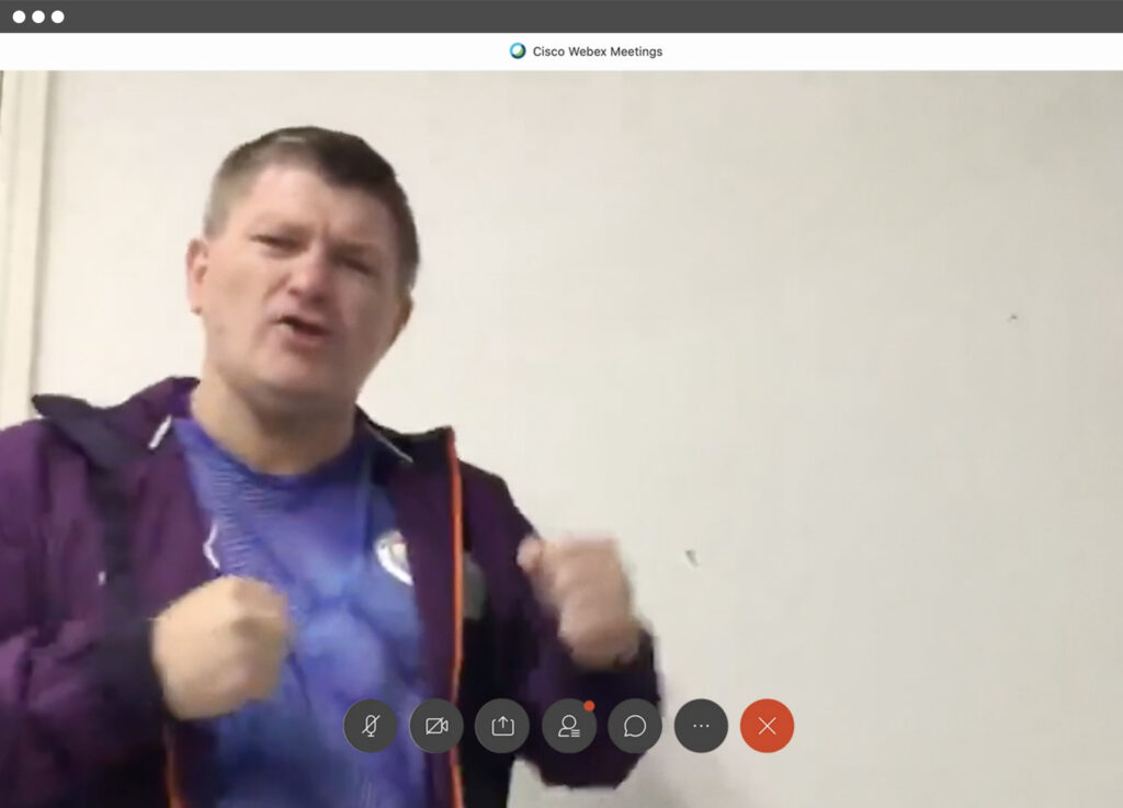 Ricky Hatton sings "Blue Moon"